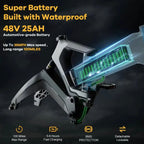 Foldable Electric Bike 100Mile - 36mph - Low Stock